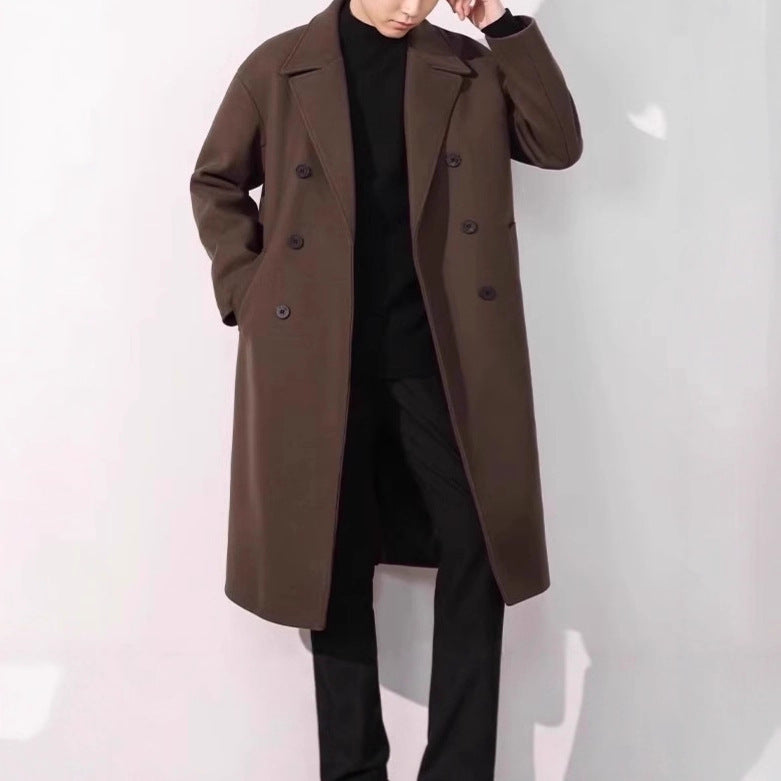 Men's Wool Overcoat, Thick And Loose Wool Jacket Best YouTube Store