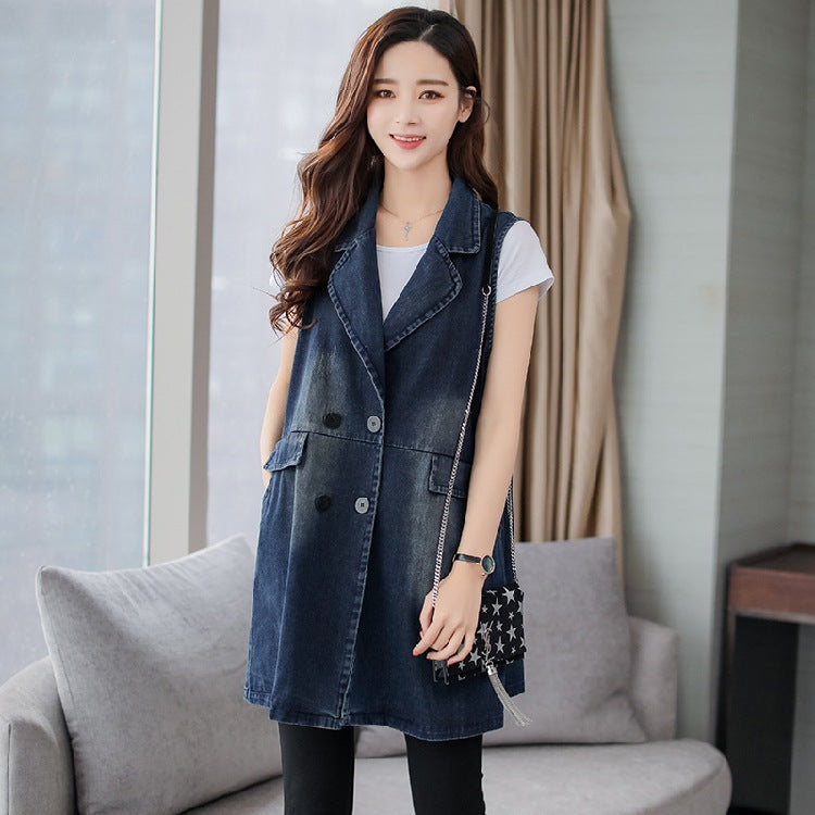 Spring And Autumn Mid-length Vest Coat LadyShow.Store