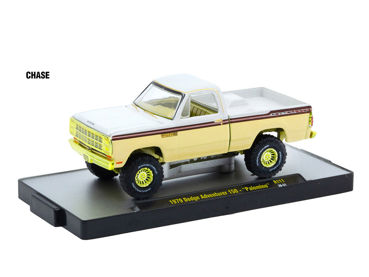 "Auto-Thentics" 6 piece Set Release 111 IN DISPLAY CASES Limited Edition 1/64 Diecast Model Cars by M2 Machines M2