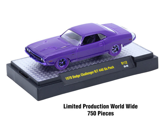 "Auto-Thentics" 6 piece Set Release 112 IN DISPLAY CASES Limited Edition 1/64 Diecast Model Cars by M2 Machines M2