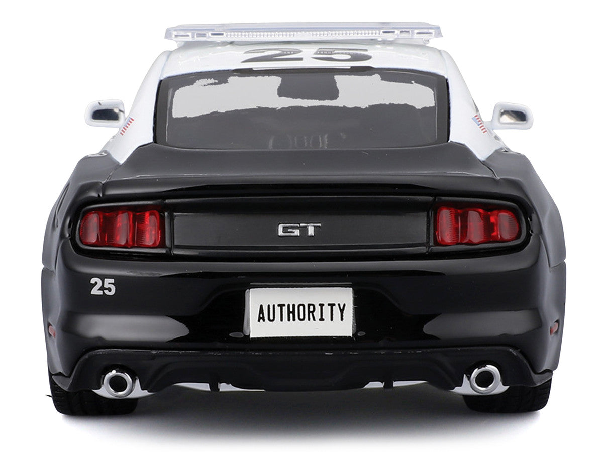 2015 Ford Mustang GT 5.0 "Police" Black and White "Authority" Series 1/24 Diecast Model Car by Maisto Maisto