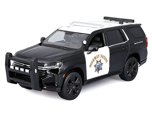2021 Chevrolet Tahoe "California Highway Patrol" Black and White "Authority" "Maisto Design" Series 1/26 Diecast Model Car by Maisto Maisto