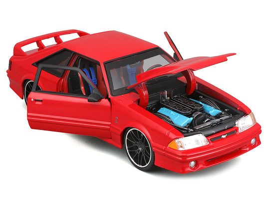 1993 Ford Mustang SVT Cobra Red "Classic Muscle" "Maisto Design" Series 1/24 Diecast Model Car by Maisto Maisto