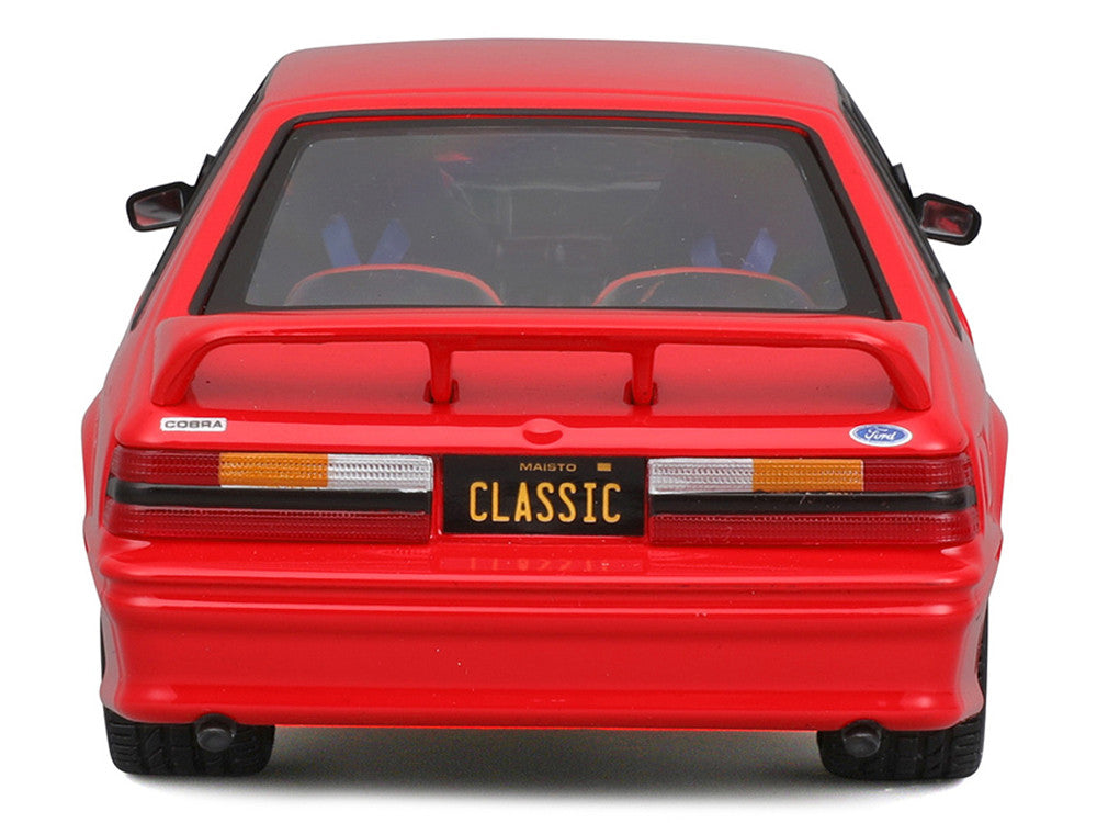 1993 Ford Mustang SVT Cobra Red "Classic Muscle" "Maisto Design" Series 1/24 Diecast Model Car by Maisto Maisto