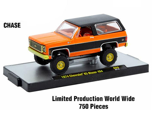 "Auto Meets" Set of 6 Cars IN DISPLAY CASES Release 89 Limited Edition 1/64 Diecast Model Cars by M2 Machines-1