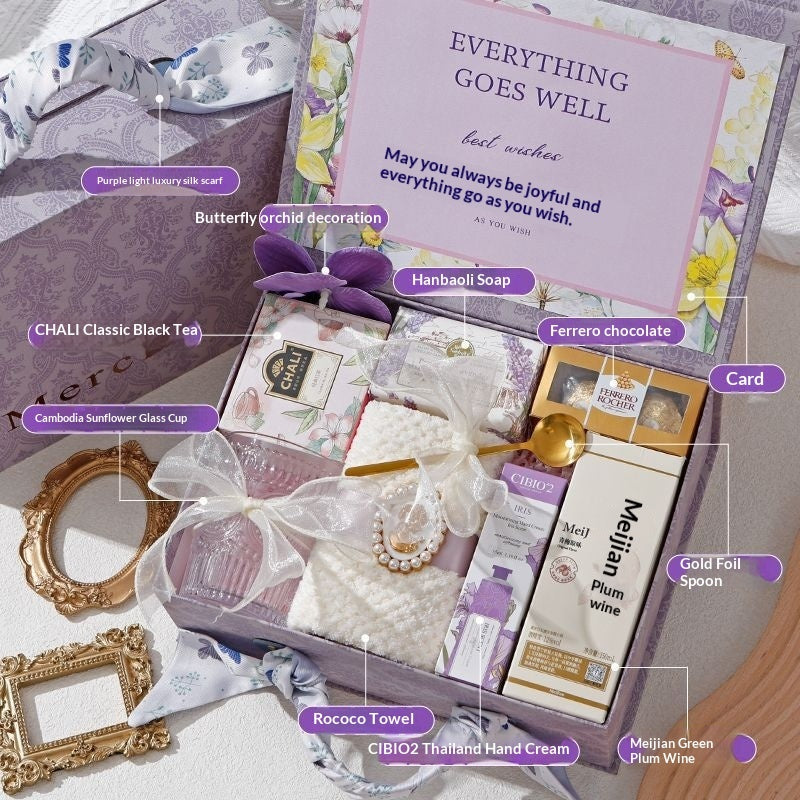 International Women's Day Gift Goddess Bridesmaid Wedding High-end Practical Birthday Gift Box Wedding Guest Gift CJD