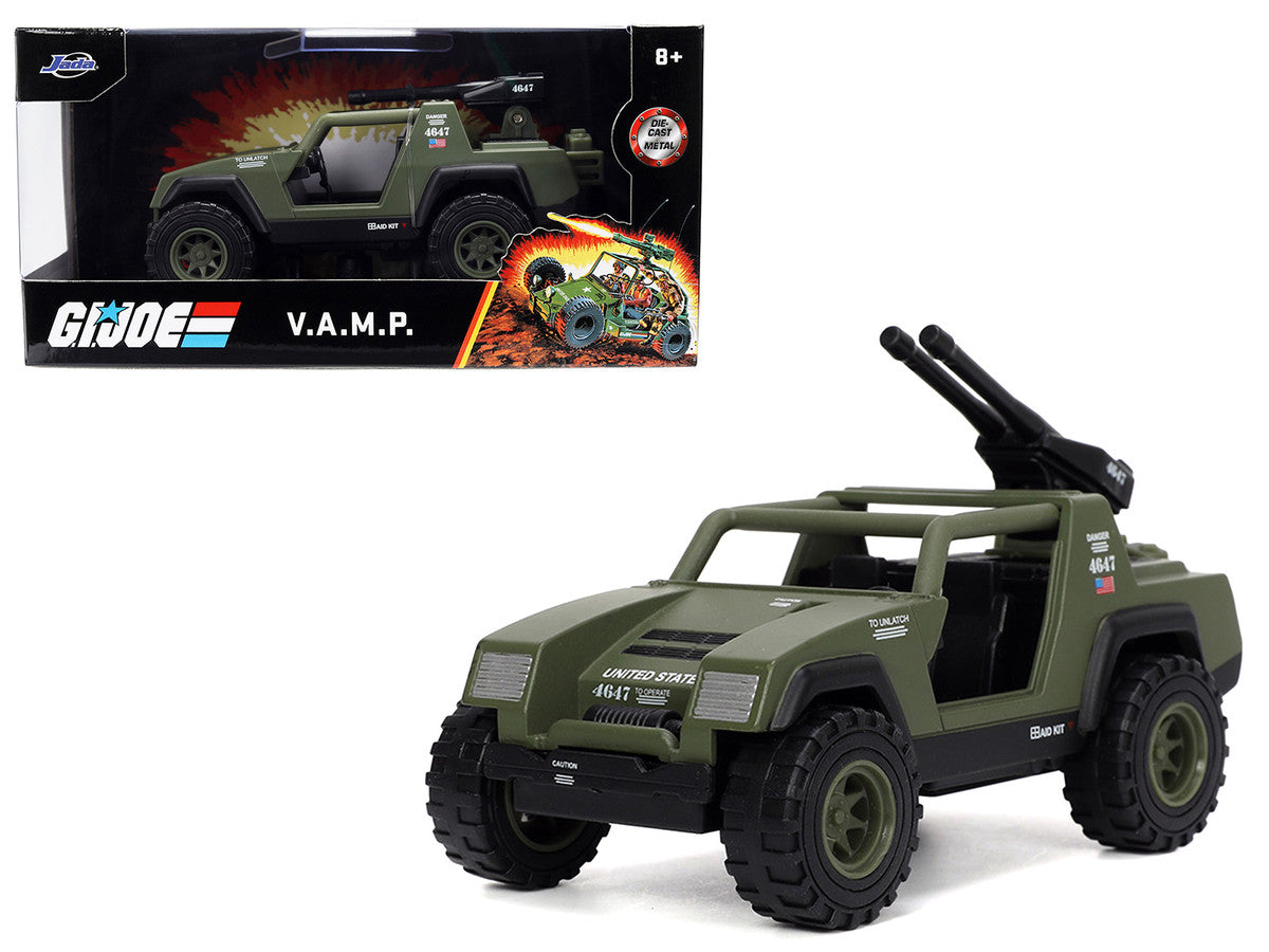V.A.M.P. Olive Green "G.I. Joe" "Hollywood Rides" Series 1/32 Diecast Car Model by Jada Jada