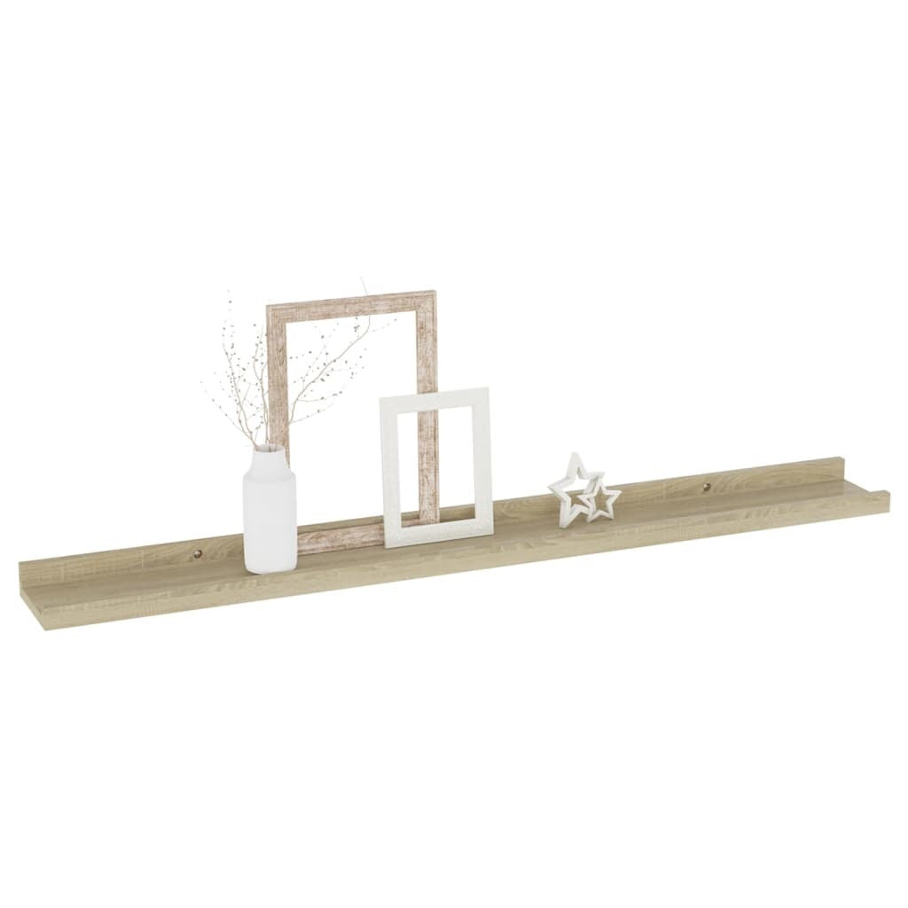 Wall Shelves 4 pcs Sonoma Oak 31.5"x3.5"x1.2 W2B