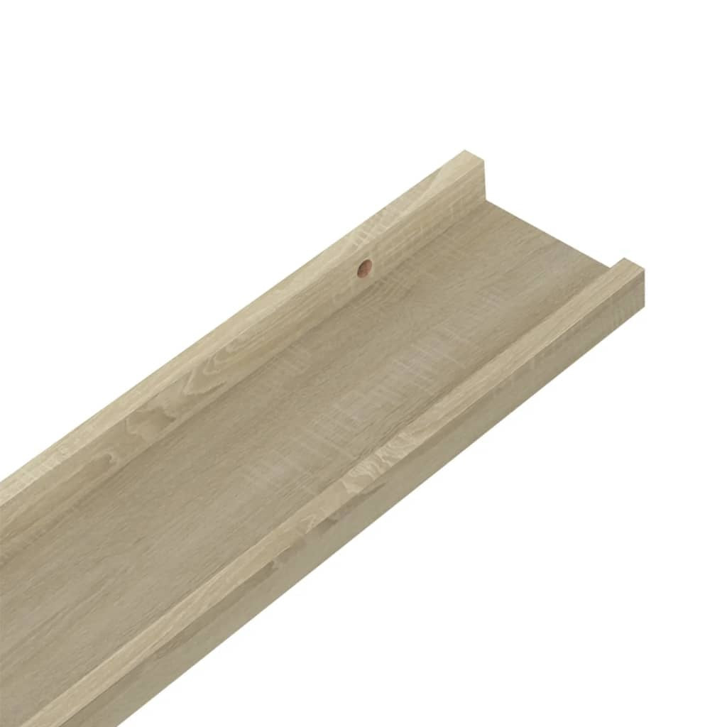Wall Shelves 4 pcs Sonoma Oak 31.5"x3.5"x1.2 W2B