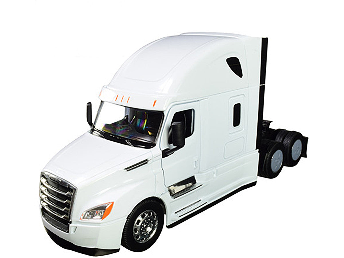 Freightliner Cascadia Truck White "Transporter" 1/32 Diecast Model by Welly Welly
