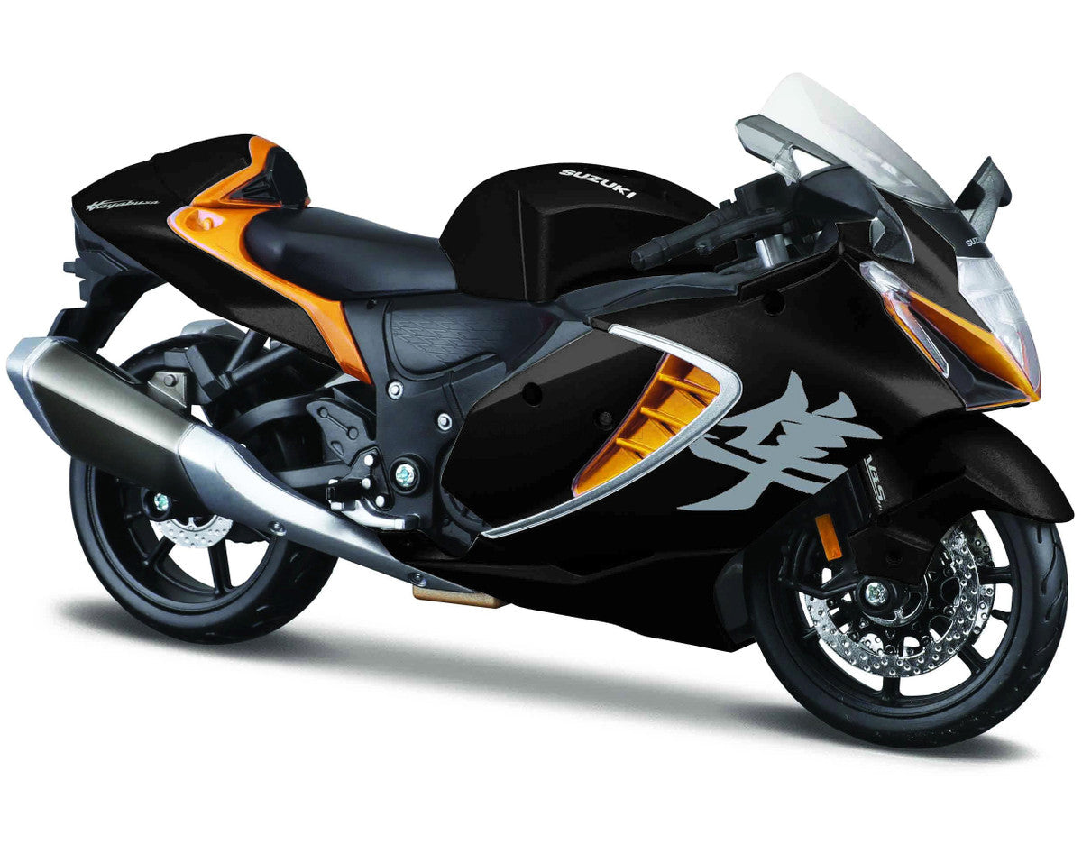 2022 Suzuki Hayabusa Black Metallic 1/12 Diecast Motorcycle Model by Maisto Maisto