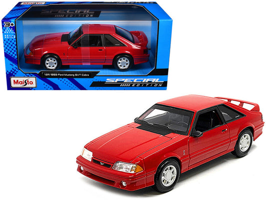 1993 Ford Mustang SVT Cobra Red "Special Edition" Series 1/24 Diecast Model Car by Maisto Maisto