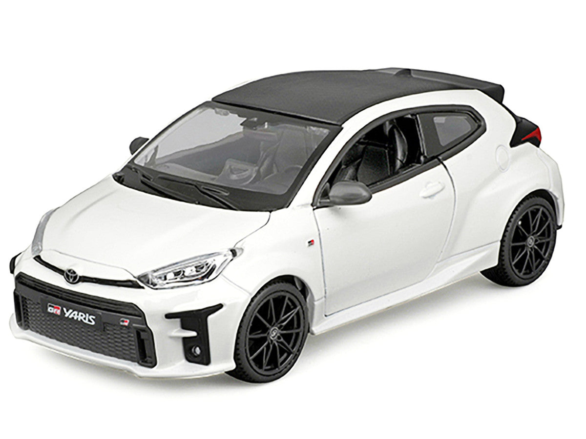 2021 Toyota GR Yaris White with Carbon Top "Special Edition" Series 1/24 Diecast Model Car by Maisto Maisto