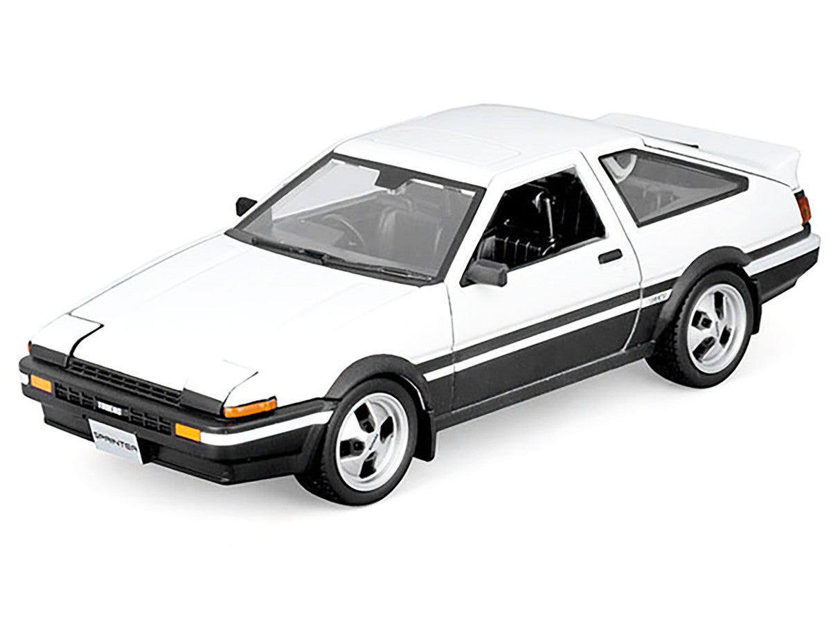 Toyota Sprinter Trueno AE86 RHD (Right Hand Drive) White with Black Stripes "Special Edition" Series 1/24 Diecast Model Car by Maisto-0