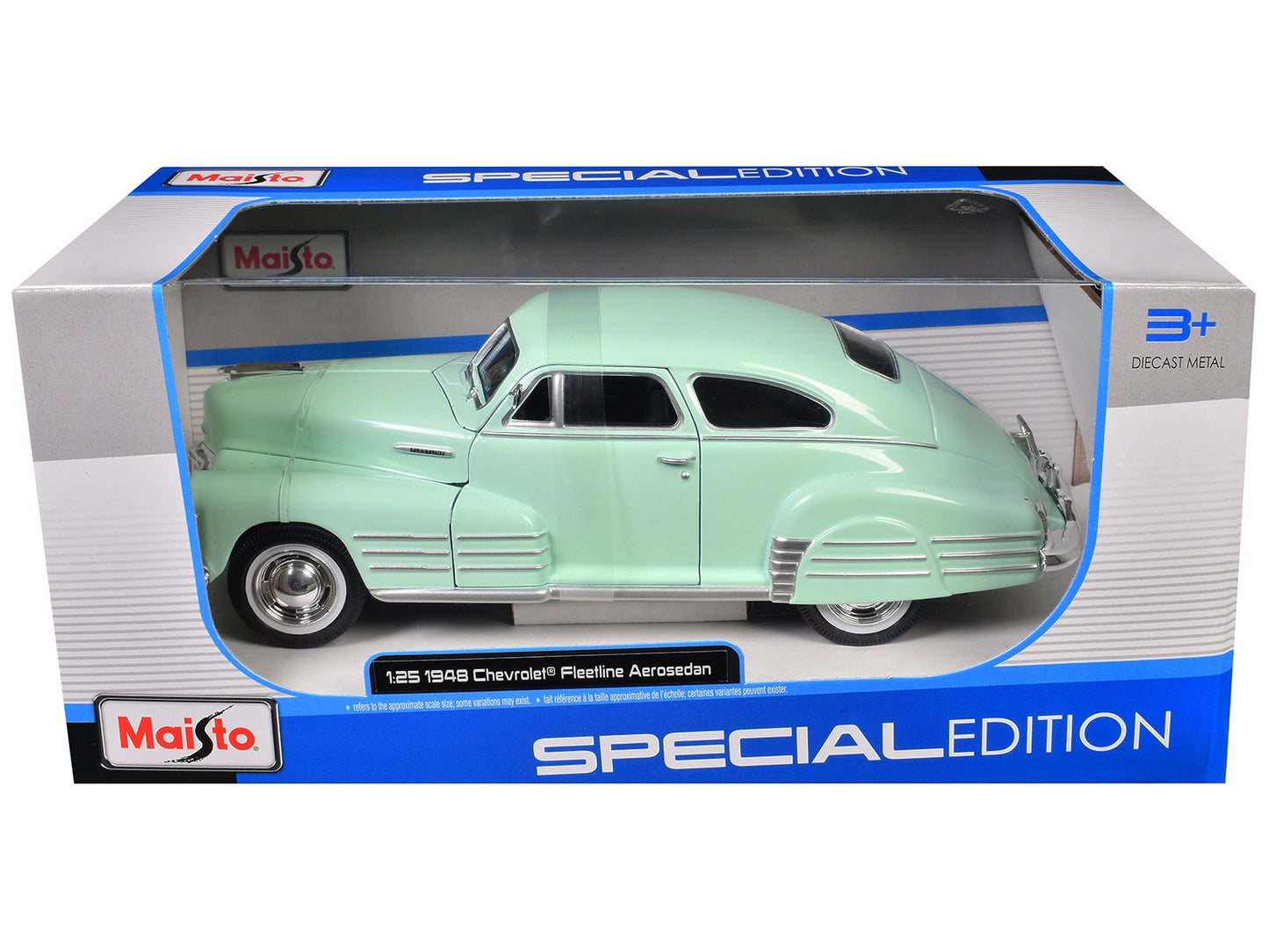1948 Chevrolet Fleetline Aerosedan Light Green "Special Edition" Series 1/25 Diecast Model Car by Maisto