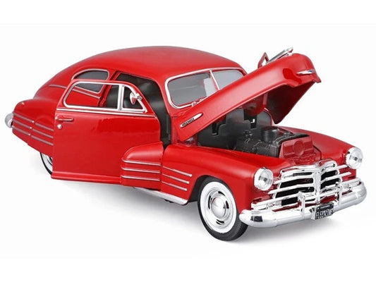 1948 Chevrolet Fleetline Aerosedan Red "Special Edition" Series 1/25 Diecast Model Car by Maisto Maisto