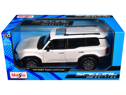 2024 Toyota Land Cruiser Pearl White Metallic with White Top "Special Edition" Series 1/24 Diecast Model Car by Maisto Maisto