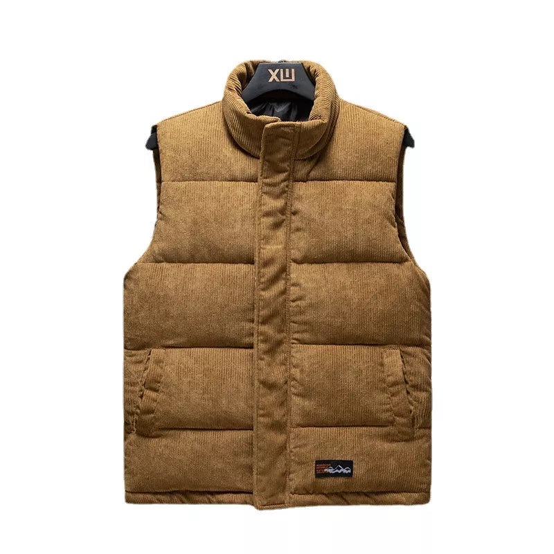 Men's Thick Corduroy Vest - Warm & Breathable Striped Jacket Pi-Mart