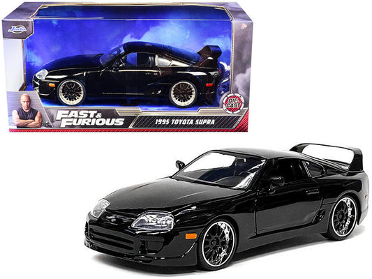1995 Toyota Supra Black "Fast & Furious" Movie 1/24 Diecast Model Car by Jada Jada
