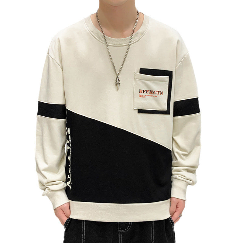 Fleeced Hoodie Pullover For Men With Round Collar LadyShow.Store