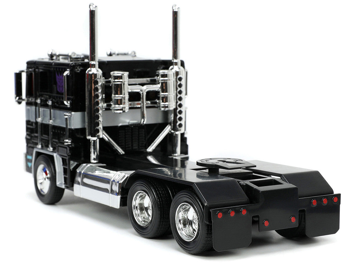 Decepticon Nemesis Prime with Robot on Chassis "Transformers" TV Series "Hollywood Rides" Series 1/24 Diecast Model by Jada Jada