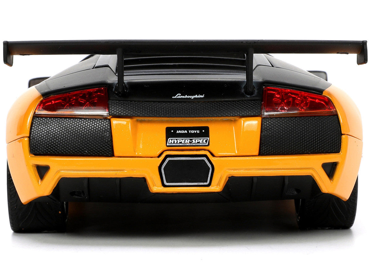 Lamborghini Murcielago LP 640 Yellow Metallic and Matt Black "Hyper-Spec" Series 1/24 Diecast Model Car by Jada Jada