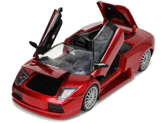 Lamborghini Murcielago Roadster Red Metallic "Hyper-Spec" Series 1/24 Diecast Model Car by Jada Jada
