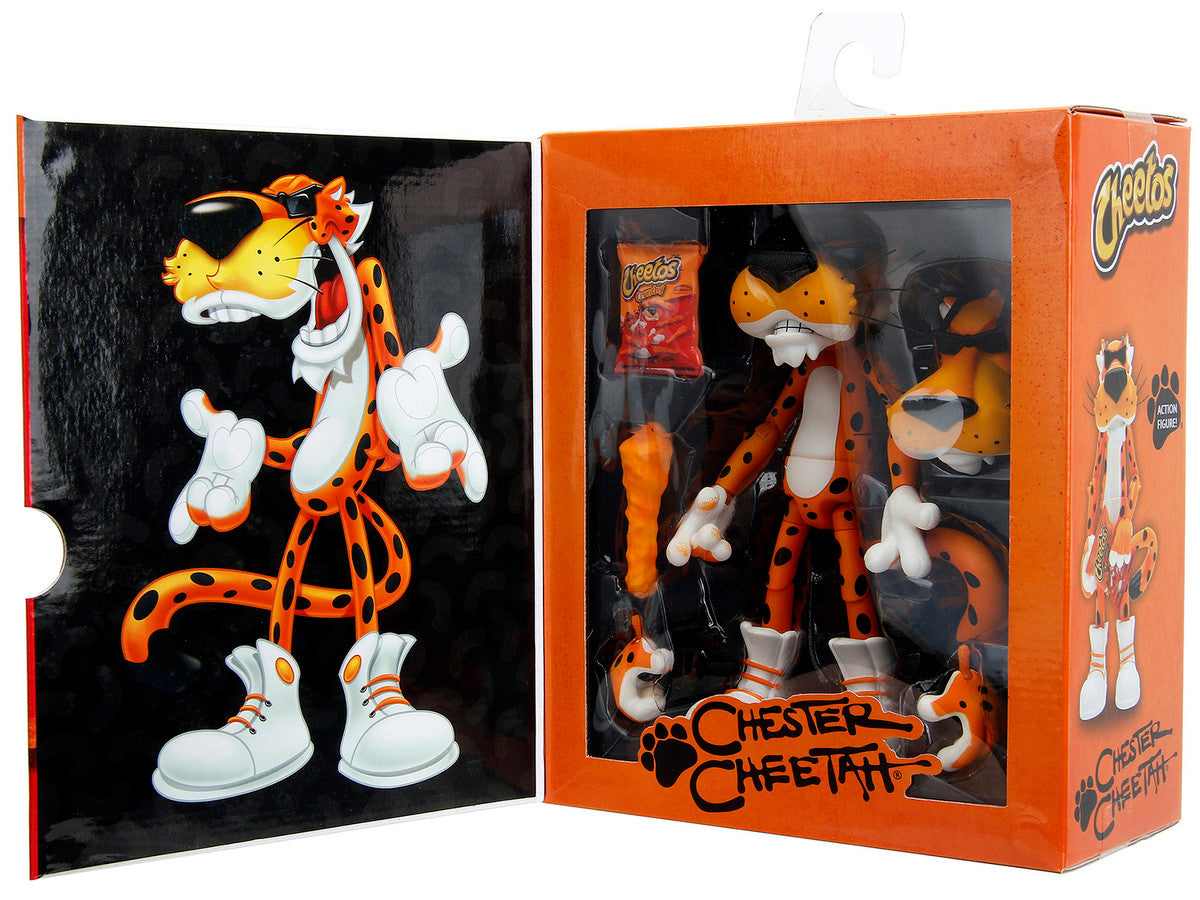 Chester Cheetah 5.5" Figure with Accessories and Alternate Head and Hands "Cheetos Crunchy" model by Jada Jada
