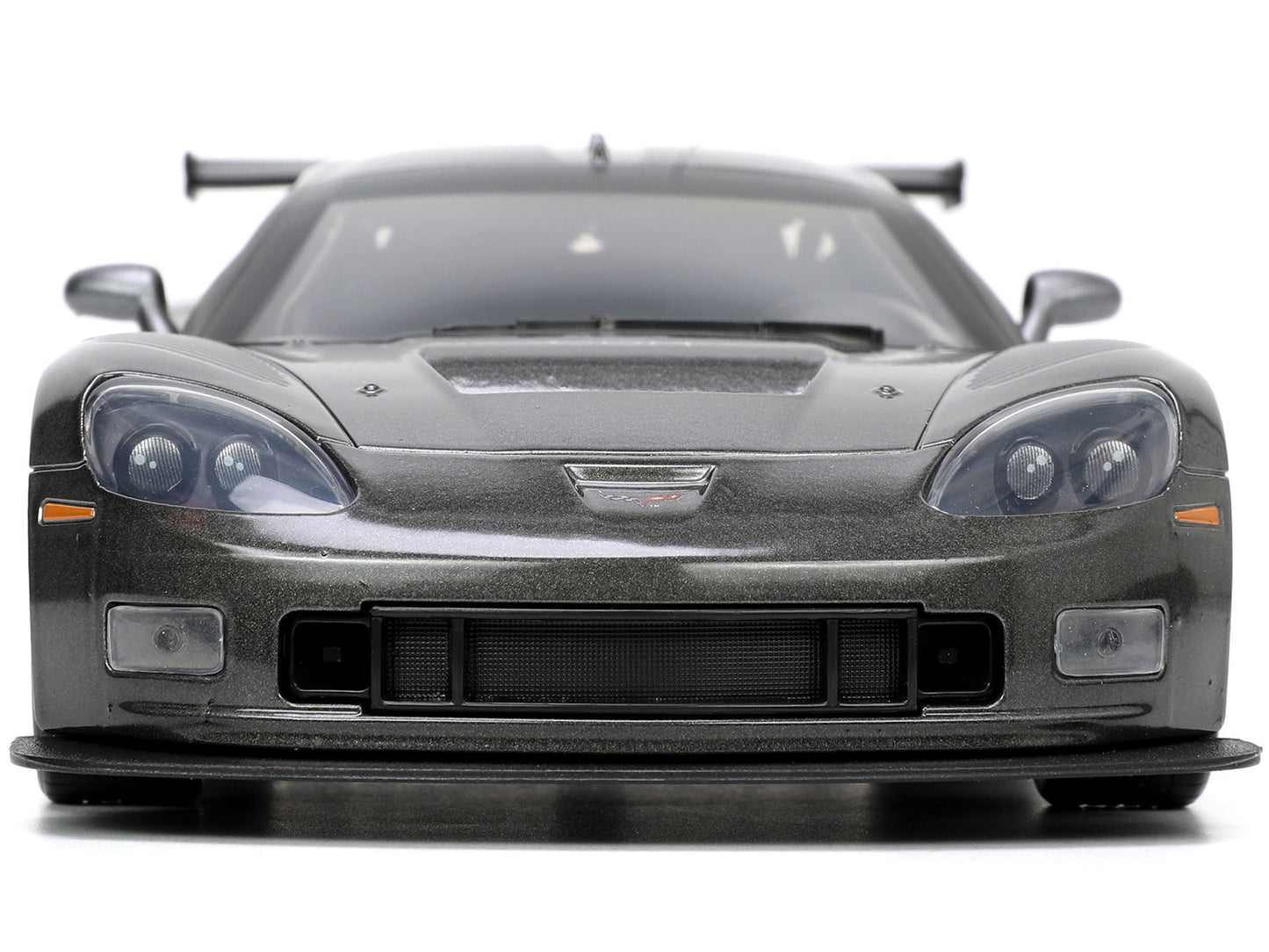 2005 Chevrolet Corvette C6-R Dark Gray Metallic "Corvette Racing" "Bigtime Muscle" Series 1/24 Diecast Model Car by Jada