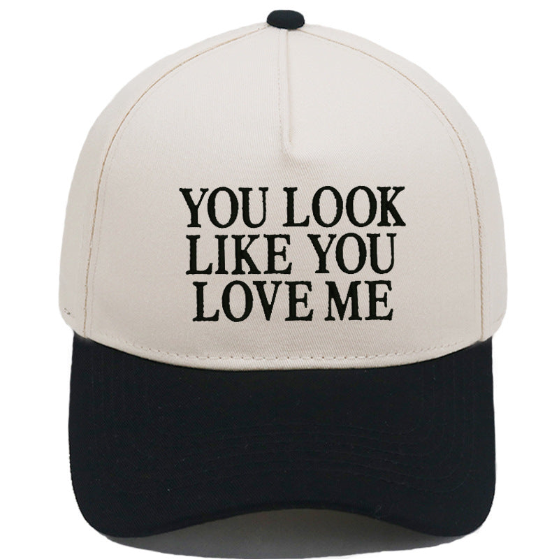 Unisex Baseball Cap with Embroidery - Color Block Adjustable Cotton Sun Hat for Men and Women