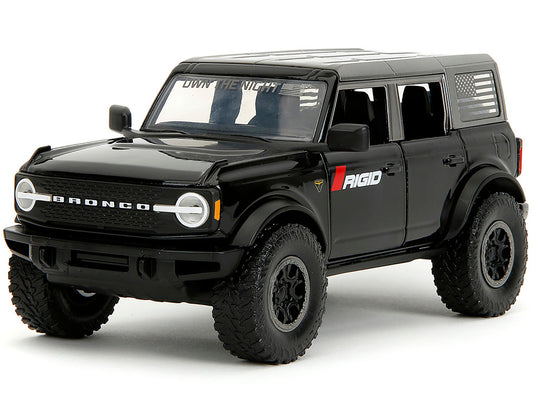 2021 Ford Bronco Badlands Black "Rigid" with Extra Wheels "Just Trucks" Series 1/24 Diecast Model Car by Jada-1