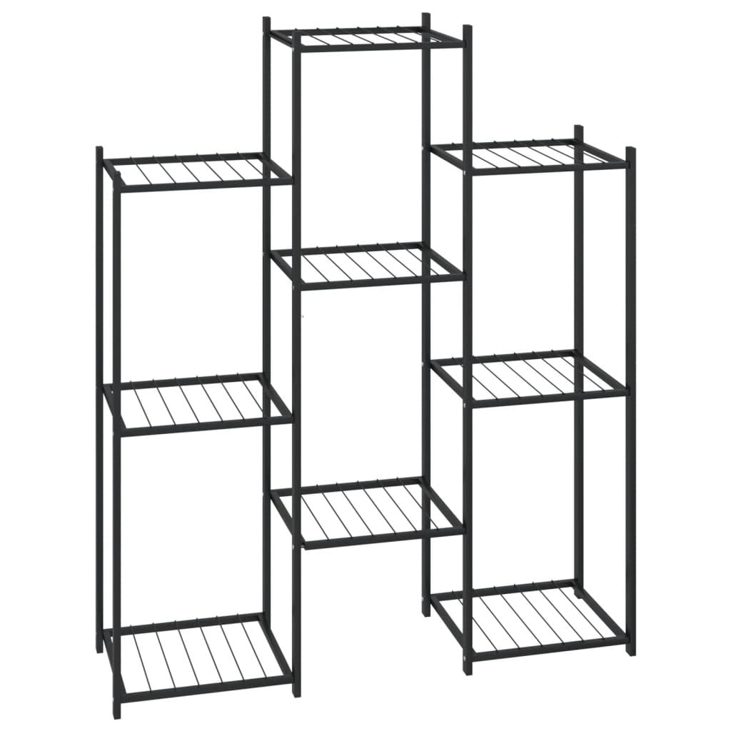 Flower Stand 32.7"x9.8"x39.4" Black Iron W2B