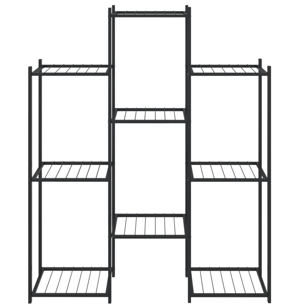 Flower Stand 32.7"x9.8"x39.4" Black Iron W2B