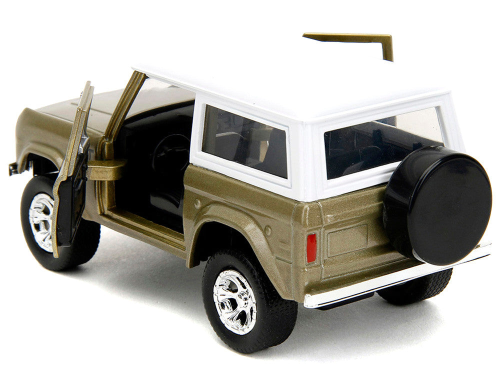 1973 Ford Bronco "Groot" Gold Metallic with White Top "Guardians of the Galaxy" "Hollywood Rides" Series 1/32 Diecast Car Model by Jada Jada