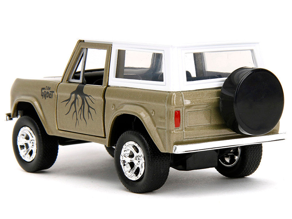 1973 Ford Bronco "Groot" Gold Metallic with White Top "Guardians of the Galaxy" "Hollywood Rides" Series 1/32 Diecast Car Model by Jada Jada