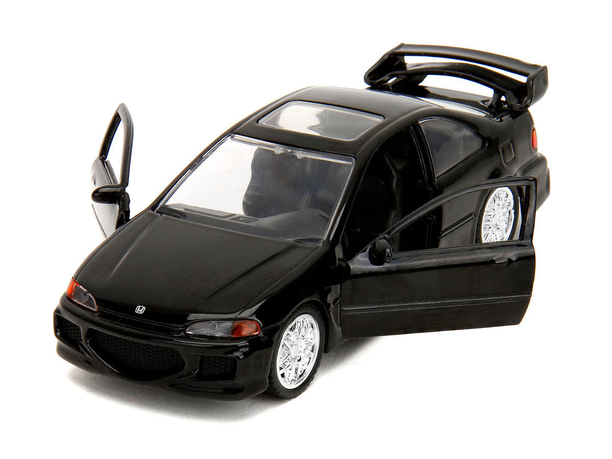 Heist Honda Civic EJ1 Black "The Fast and the Furious" (2001) Movie "Fast & Furious" Series 1/32 Diecast Model Car by Jada Jada