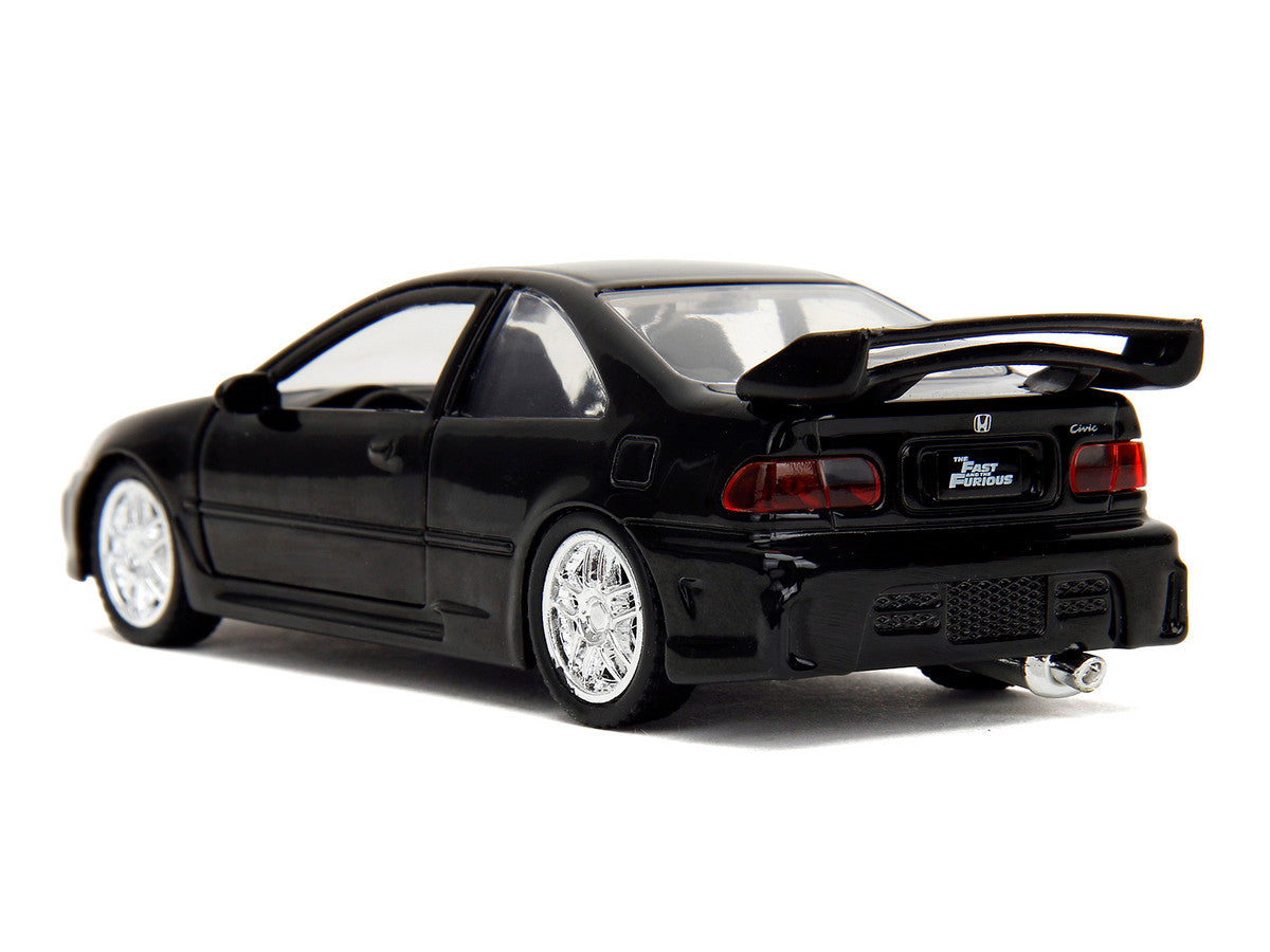 Heist Honda Civic EJ1 Black "The Fast and the Furious" (2001) Movie "Fast & Furious" Series 1/32 Diecast Model Car by Jada Jada