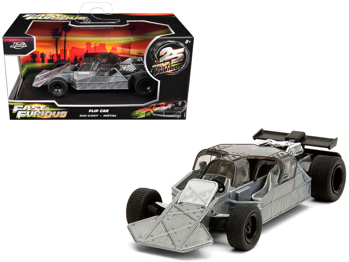 Flip Car Raw Metal "Fast & Furious 6" (2013) Movie "25 Years of Fast & Furious" Series 1/32 Diecast Model Car by Jada Jada