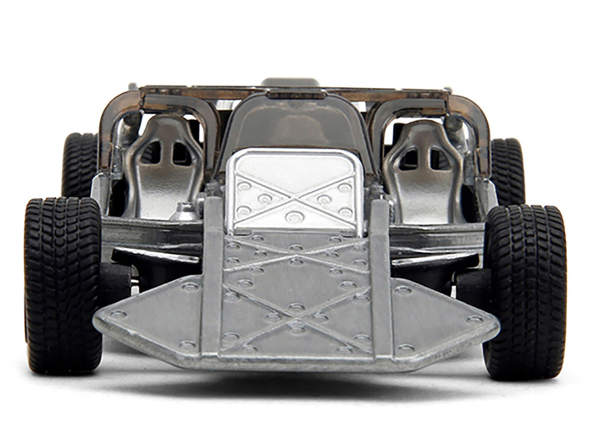 Flip Car Raw Metal "Fast & Furious 6" (2013) Movie "25 Years of Fast & Furious" Series 1/32 Diecast Model Car by Jada Jada