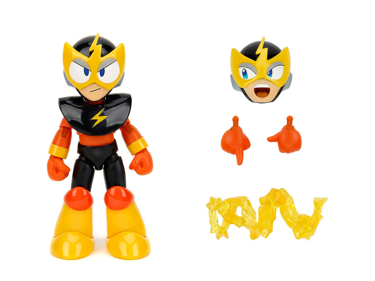 Elec Man 4.5" Moveable Figure with Accessories and Alternate Head and Hands "Mega Man" (1987) Video Game Model by Jada Jada