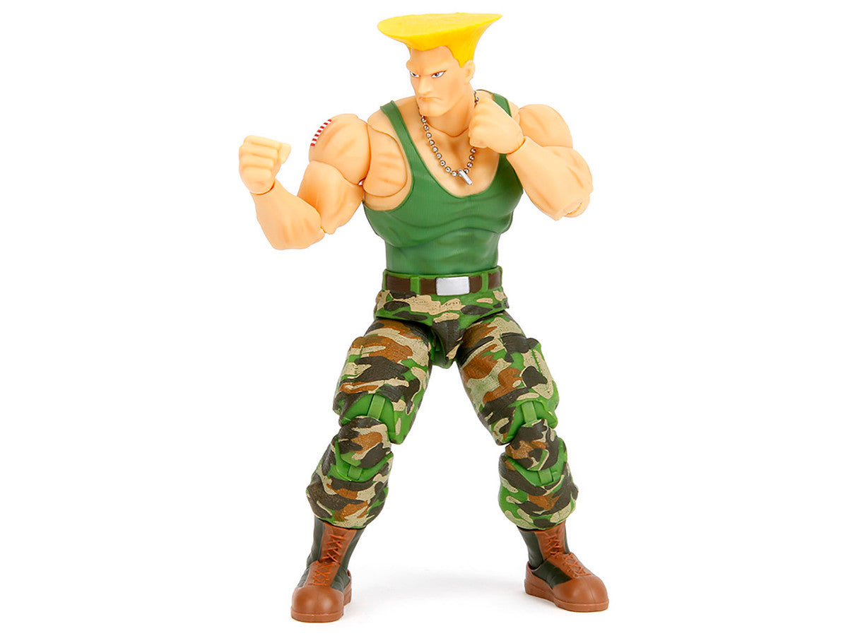 Guile 6" Moveable Figure with Accessories and Alternate Head and Hands "Ultra Street Fighter II: The Final Challengers" (2017) Video Game Model by Jada Jada