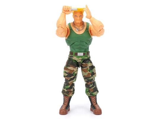 Guile 6" Moveable Figure with Accessories and Alternate Head and Hands "Ultra Street Fighter II: The Final Challengers" (2017) Video Game Model by Jada Jada