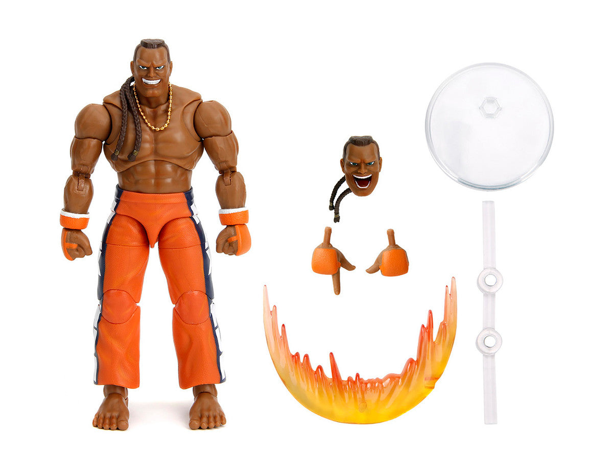 Dee Jay 6" Moveable Figure with Accessories and Alternate Head and Hands "Ultra Street Fighter II: The Final Challengers" (2017) Video Game Model by Jada Jada