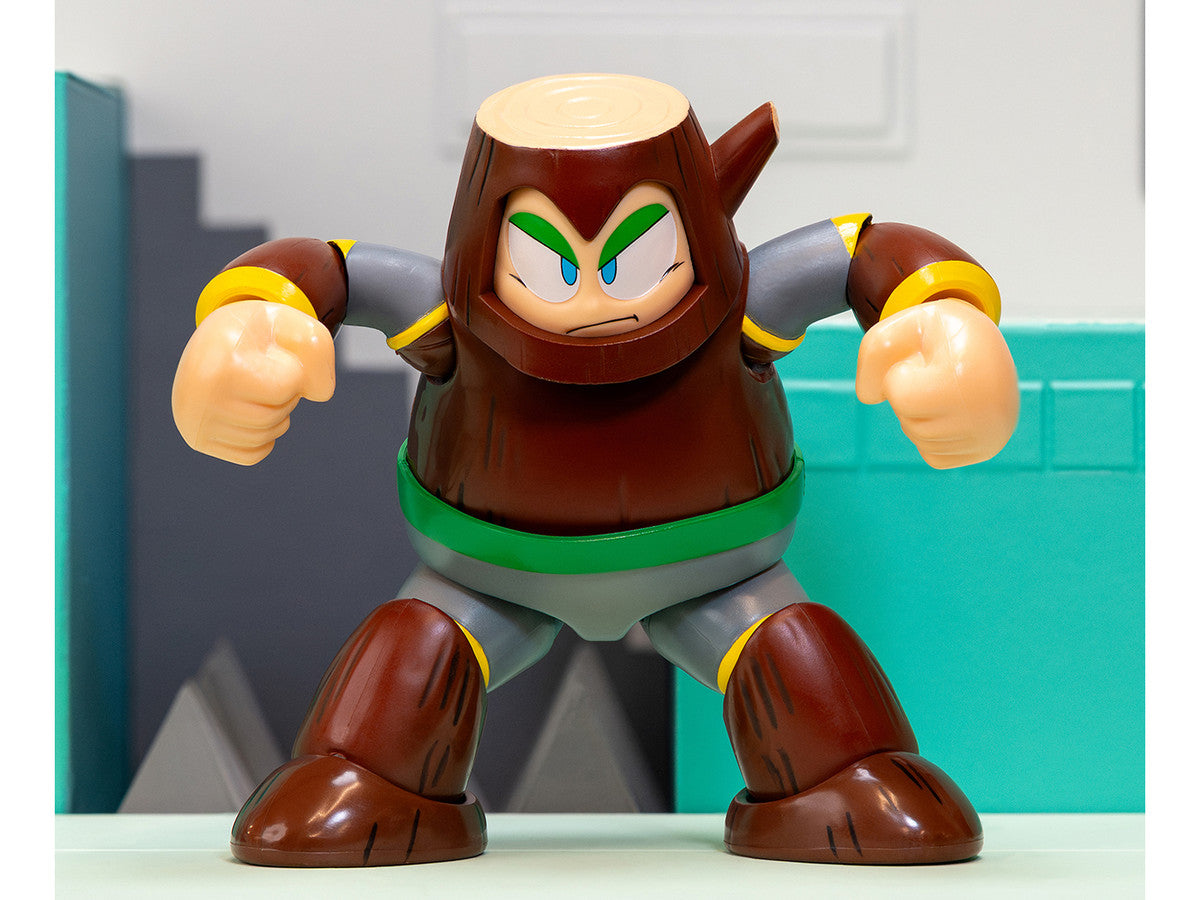 Wood Man 5" Moveable Figure (Deluxe Version) with Accessories and Alternate Head and Hands "Mega Man" (1987) Video Game Model by Jada Jada