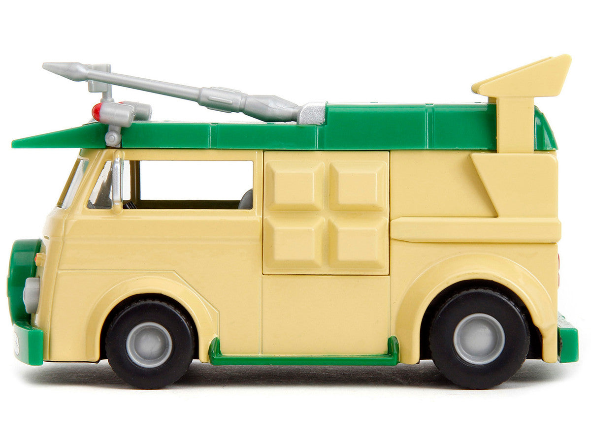 Party Wagon Green and Beige "Teenage Mutant Ninja Turtles" "Hollywood Rides" Series Diecast Model Car by Jada Jada