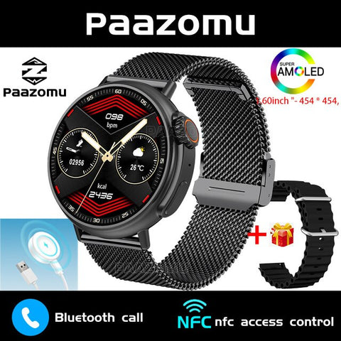 AMOLED 1.6 Inch Smart Watch for Men, Women and Kids