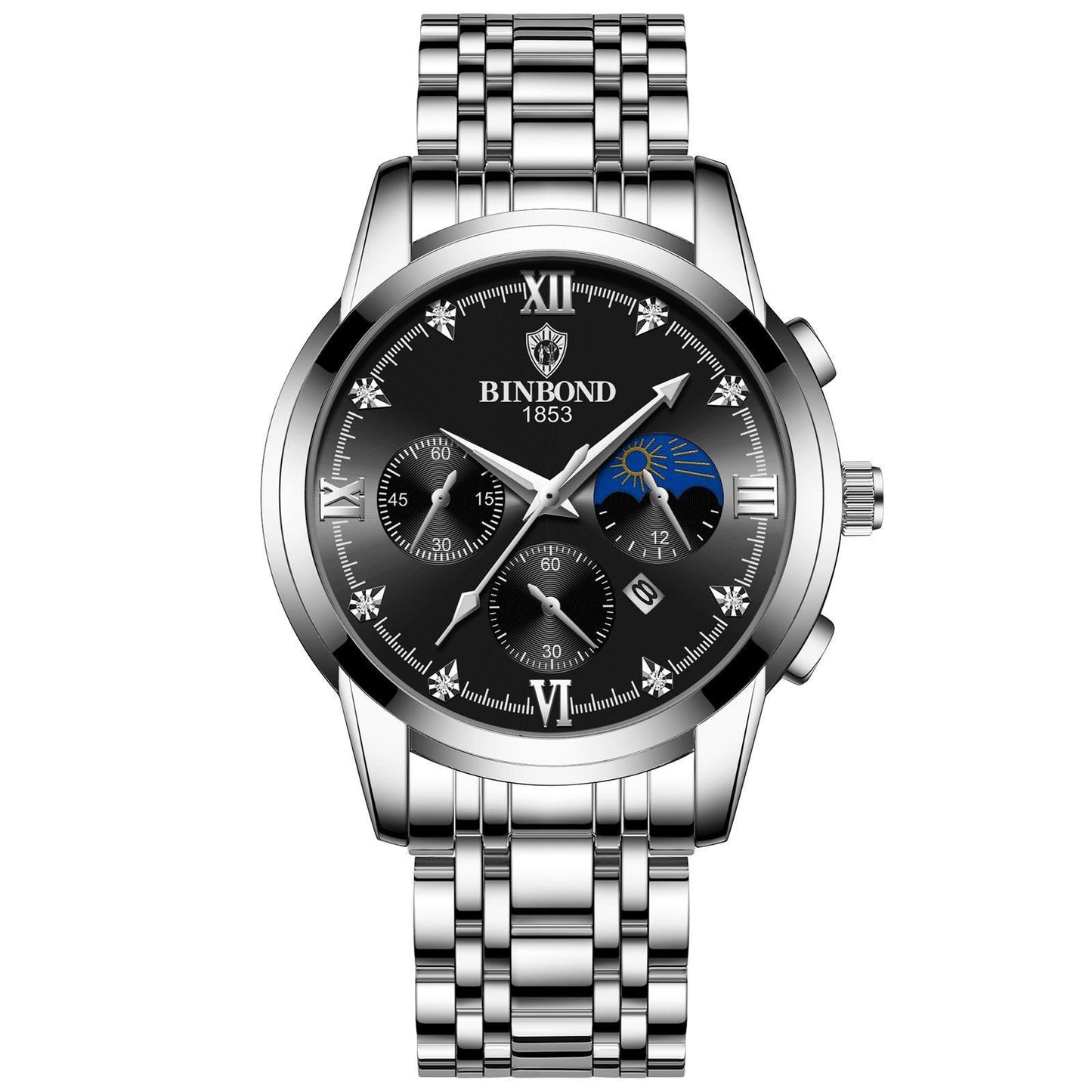 Waterproof Luminous Calendar Men's Fashion Genuine Leather Watch Pi-Mart