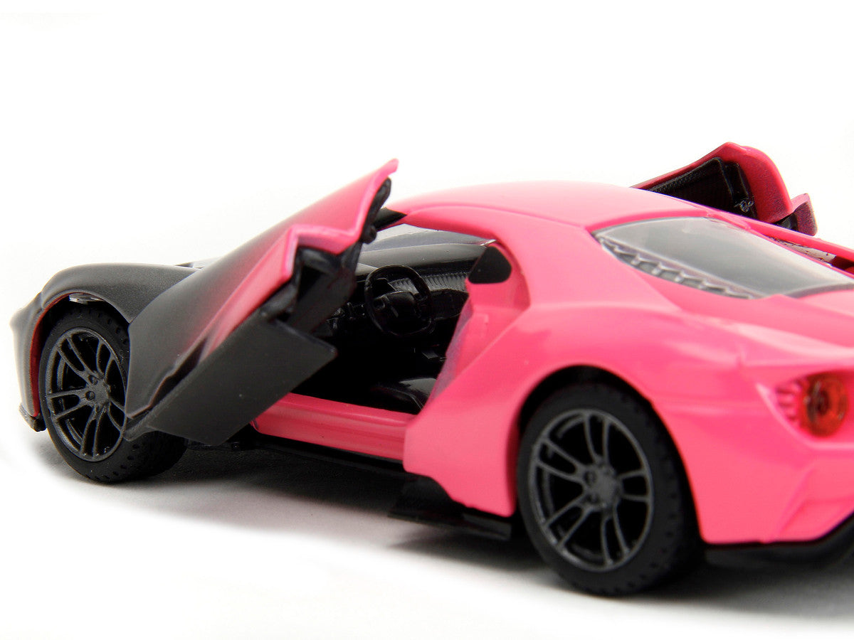 2017 Ford GT Gray Metallic and Pink Gradient "Pink Slips" Series 1/32 Diecast Model Car by Jada Jada