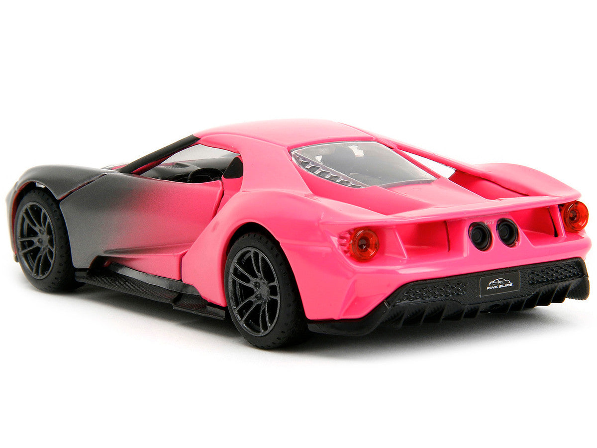 2017 Ford GT Gray Metallic and Pink Gradient "Pink Slips" Series 1/32 Diecast Model Car by Jada Jada