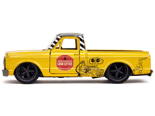 1972 Chevrolet Cheyenne Pickup Truck Gold Metallic with Gray Top "Wall-E" (2008) Movie "Hollywood Rides" Series 1/32 Diecast Model Car by Jada Jada